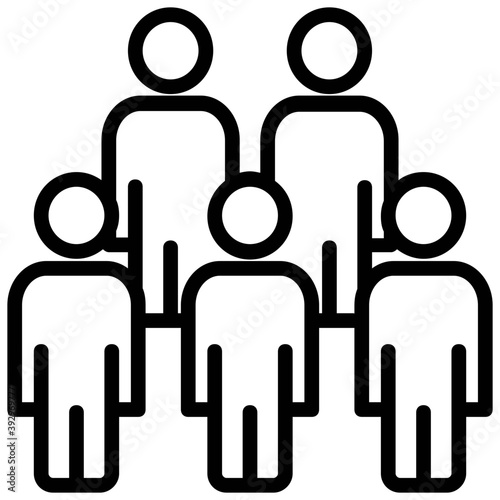 
A hierarchical structure of a company
