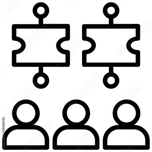 
A hierarchical structure of a company
