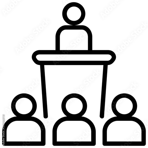 
A hierarchical structure of a company
