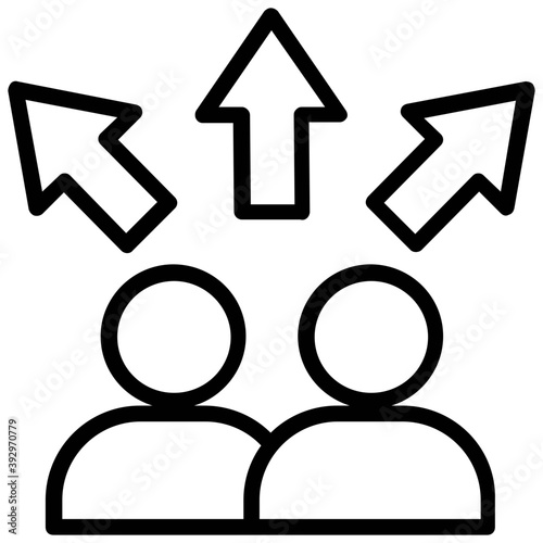 
A hierarchical structure of a company
