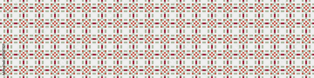 Fototapeta premium Abstract Cross Pattern Dots Logo generative computational art illustration