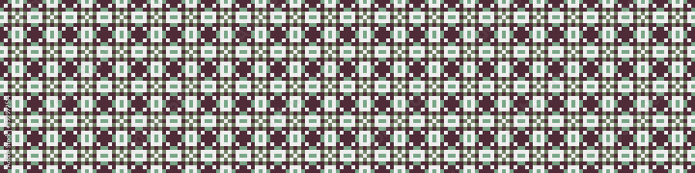 Fototapeta premium Abstract Cross Pattern Dots Logo generative computational art illustration