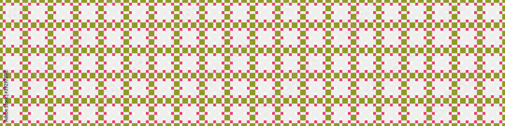 Fototapeta premium Abstract Cross Pattern Dots Logo generative computational art illustration