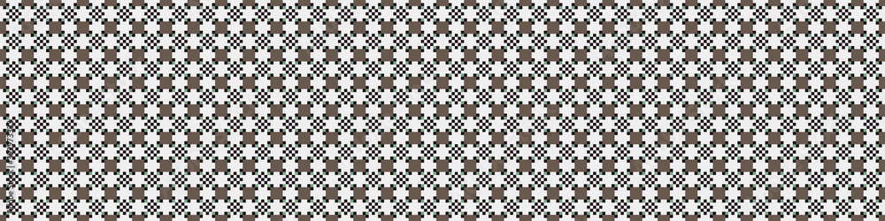 Fototapeta premium Abstract Cross Pattern Dots Logo generative computational art illustration