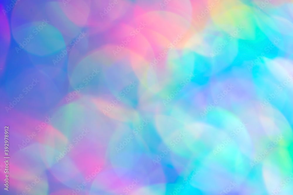 Colorful blurred background, flickering holiday