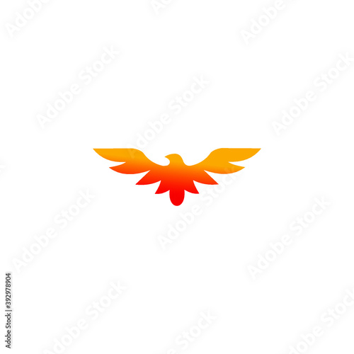 logo falcon icon templet focus integriti loyal vector
