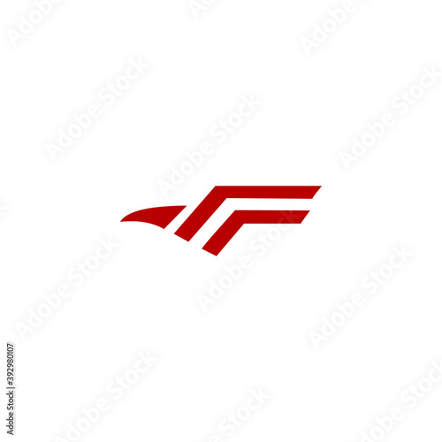logo falcon icon templet focus integriti loyal vector