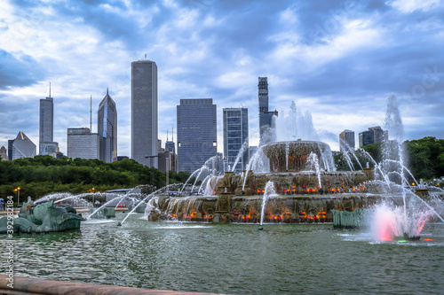 A fountain in Grant Park, Chicago