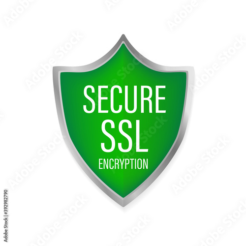 Ssl secure on white background. Protection icon vector. Information icon vector. Data protection.