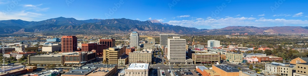 Panorama of Downtown Colorado Springs