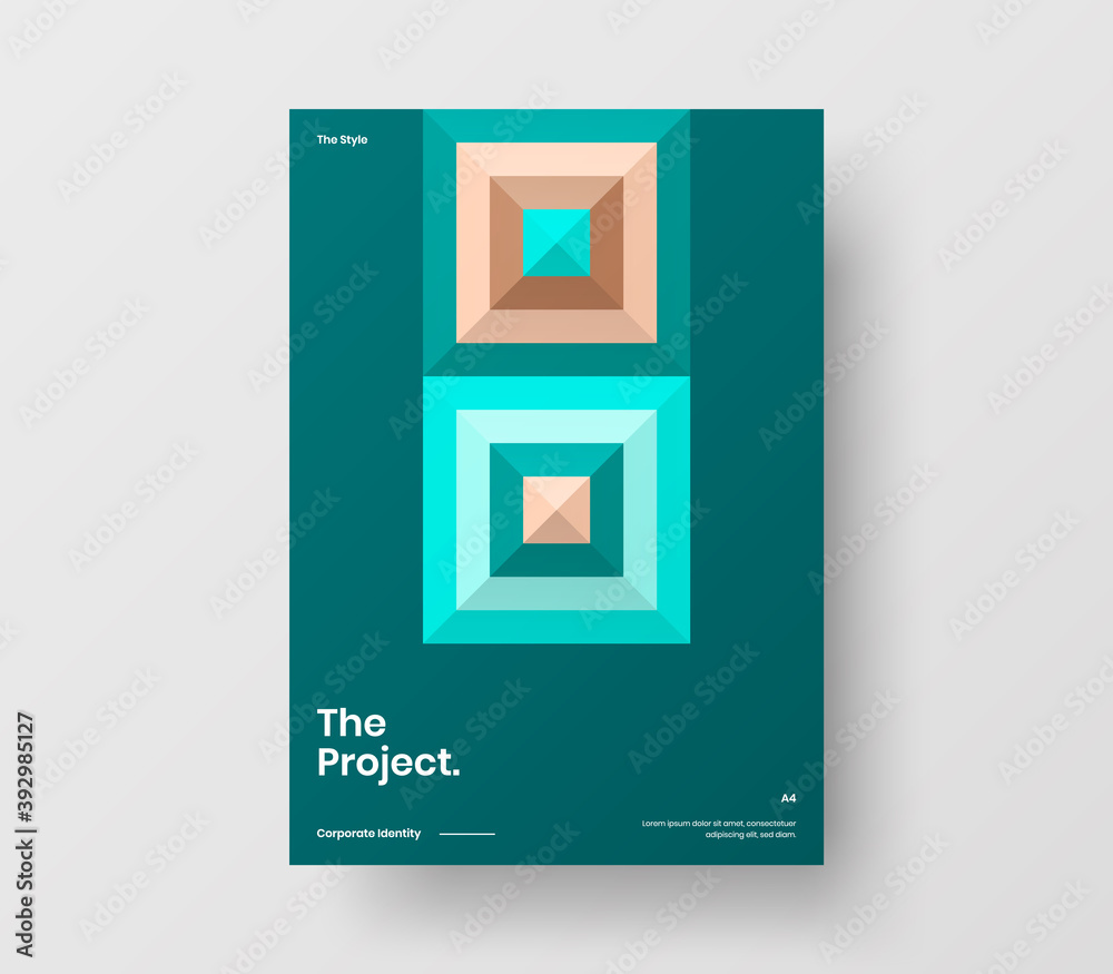 Brochure front page design layout. Vertical corporate identity A4 report cover. Modern abstract geometric vector business presentation illustration template. Brochure front page design layout. Vertical corporate identity A4 report cover. Modern abstract geometric vector business presentation illustration template.