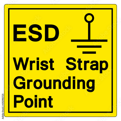 Grounding Point Symbol Sign, Vector Illustration, Isolate On White Background Label. EPS10