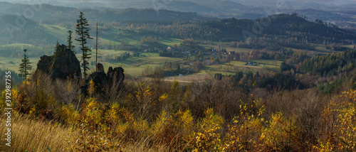 Rudawy Janowickie jesień panorama 1