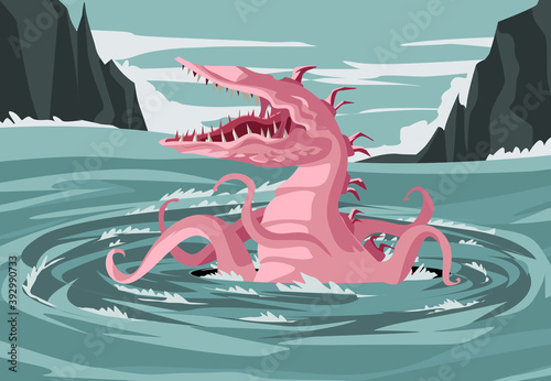 sea mythology whirlpool hungry charybdis monster