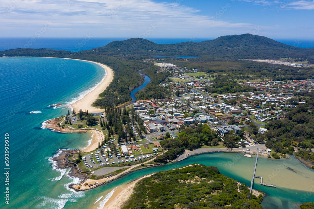 Fototapeta premium The town of South West Rocks on the north coast of New South Wales, Australia.