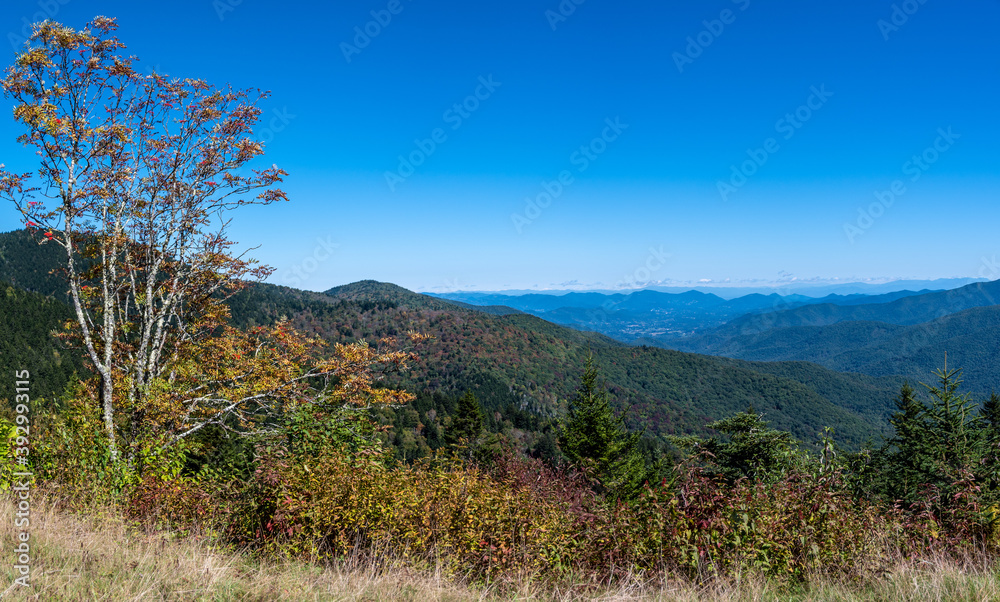 Autumn in the Appalachian Mountains Viewed Along the Blue Ridge Parkway