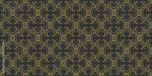 Dark decorative background wallpaper seamless pattern  vector graphics 