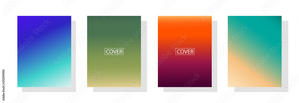 set of background with beautiful gradation color, colorful background for poster flyer banner backdrop.vertical banner.vector illustration