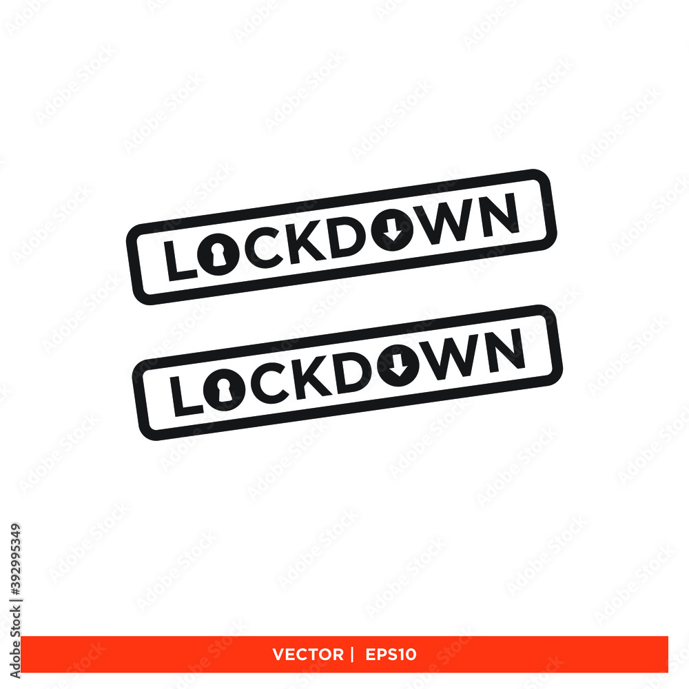 Icon vector graphic of lockdown, city, area, good for template