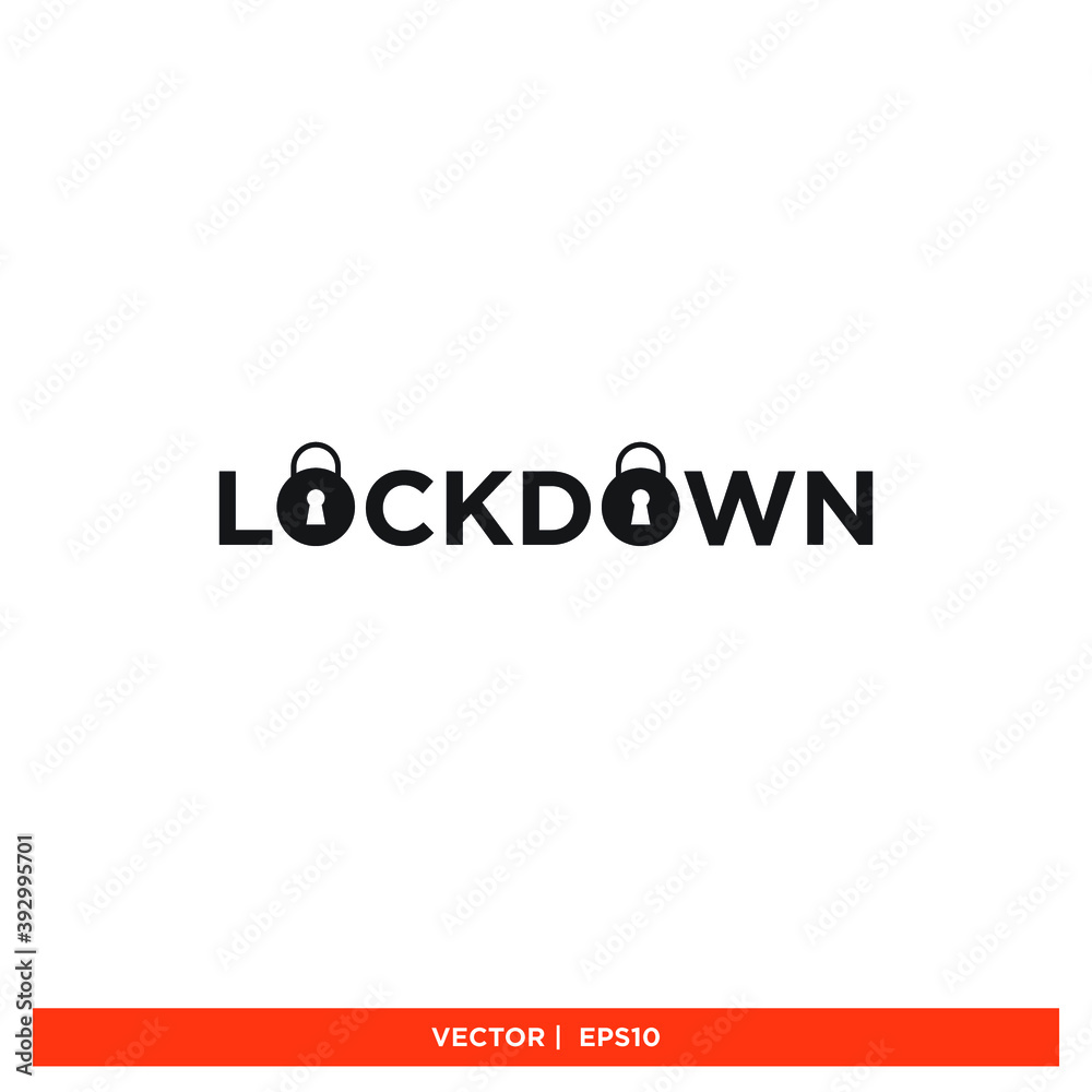 Icon vector graphic of lockdown, city, area, good for template