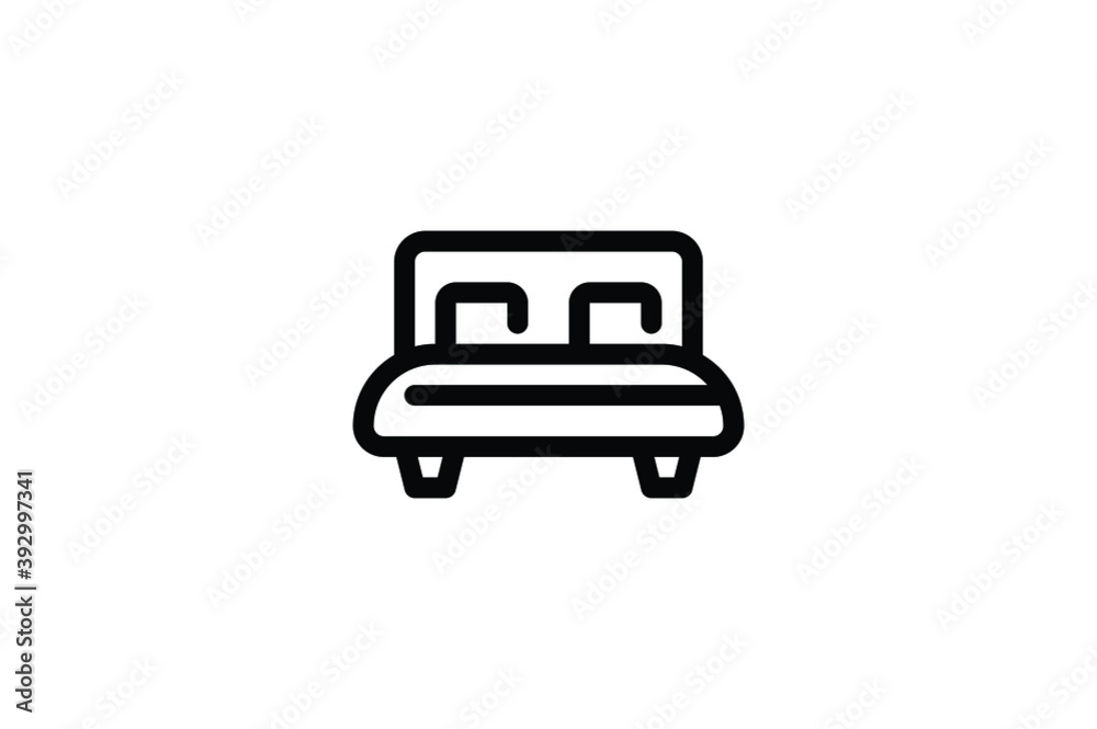 Time To Sleep Icon - Bed