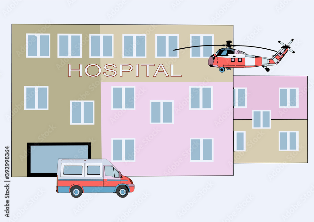 hospital abstract building hospital abstract building
