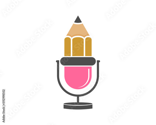 Combination pencil with microphone