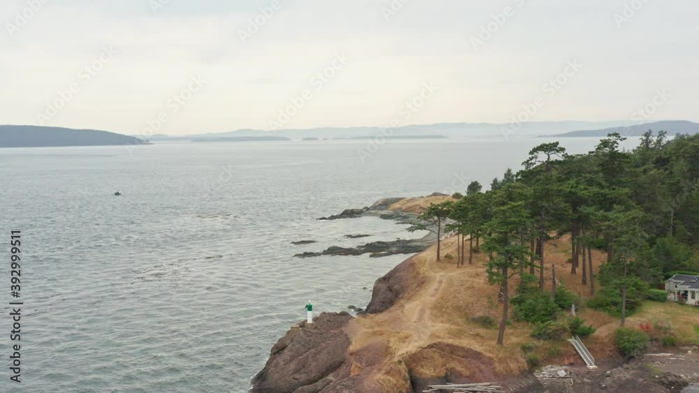 The beautiful shoreline and natural habitat of Vancouver, Canada - Drone Aerial Shot The beautiful shoreline and natural habitat of Vancouver, Canada - Drone Aerial Shot