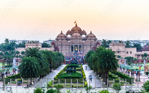 Akshardham Temple in Delhi, India. photo