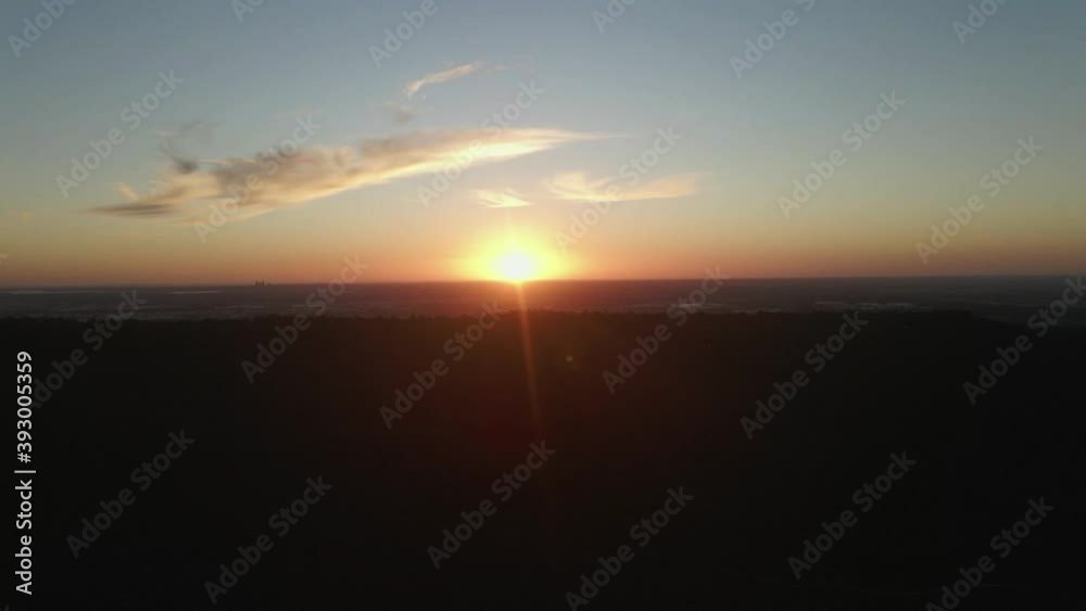 Simple Sunset in Australia with a few clouds Simple Sunset in Australia with a few clouds