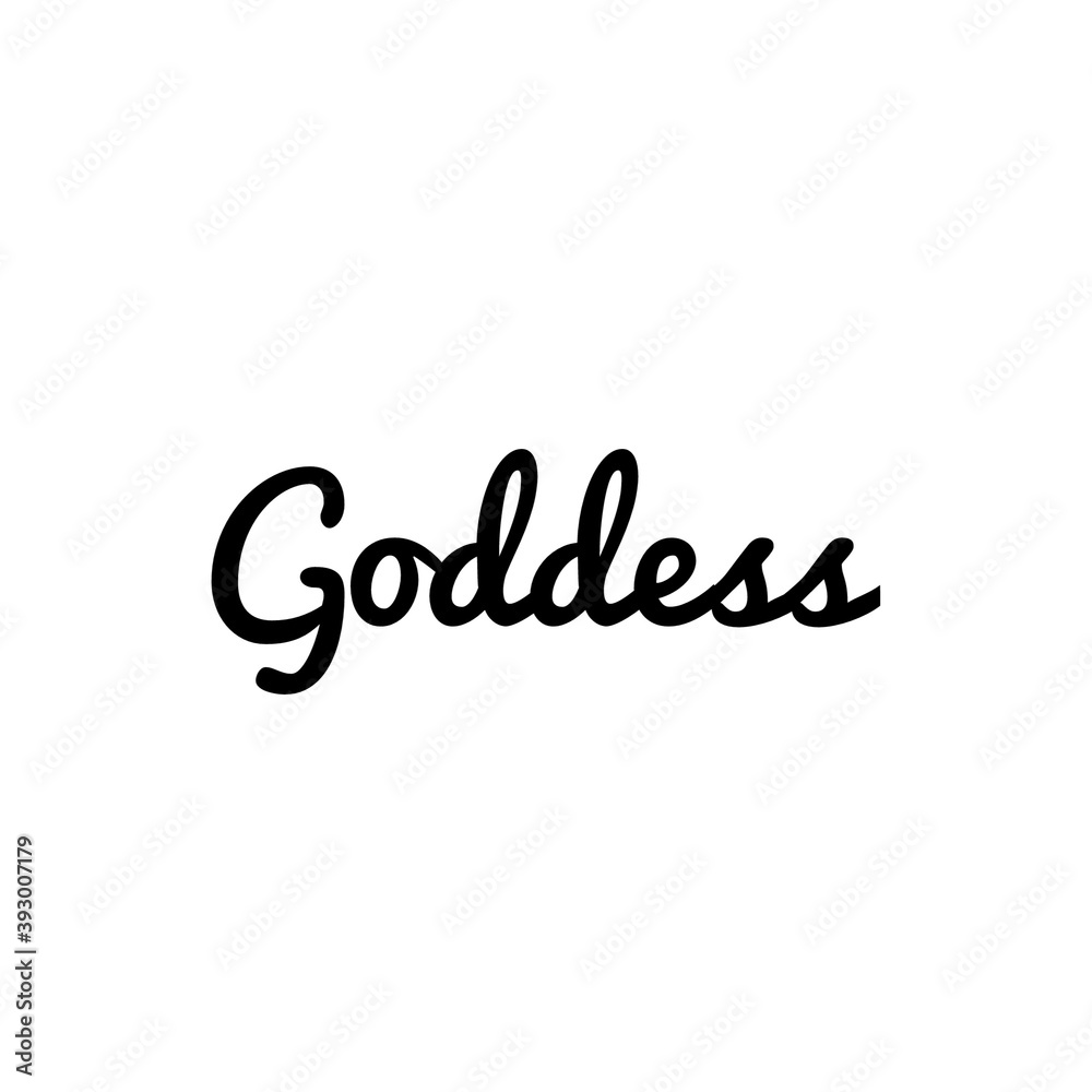 ''Goddess'' Word Illustration