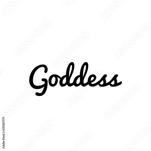 ''Goddess'' Word Illustration