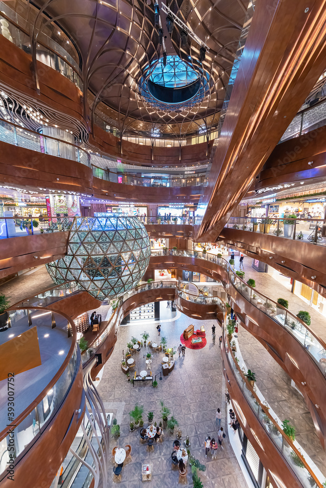 Hong Kong, China - Novemner 12, 2020 : Interior view of modern shopping mall  K11 Musea in Tsim Sha Tsui, Hong Kong Stock Photo | Adobe Stock