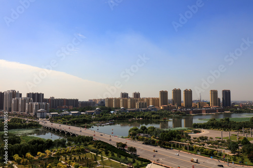 Urban Architectural Scenery, Luannan County, Hebei Province, China