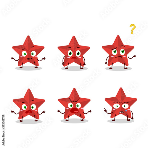 Cartoon character of new red stars with what expression