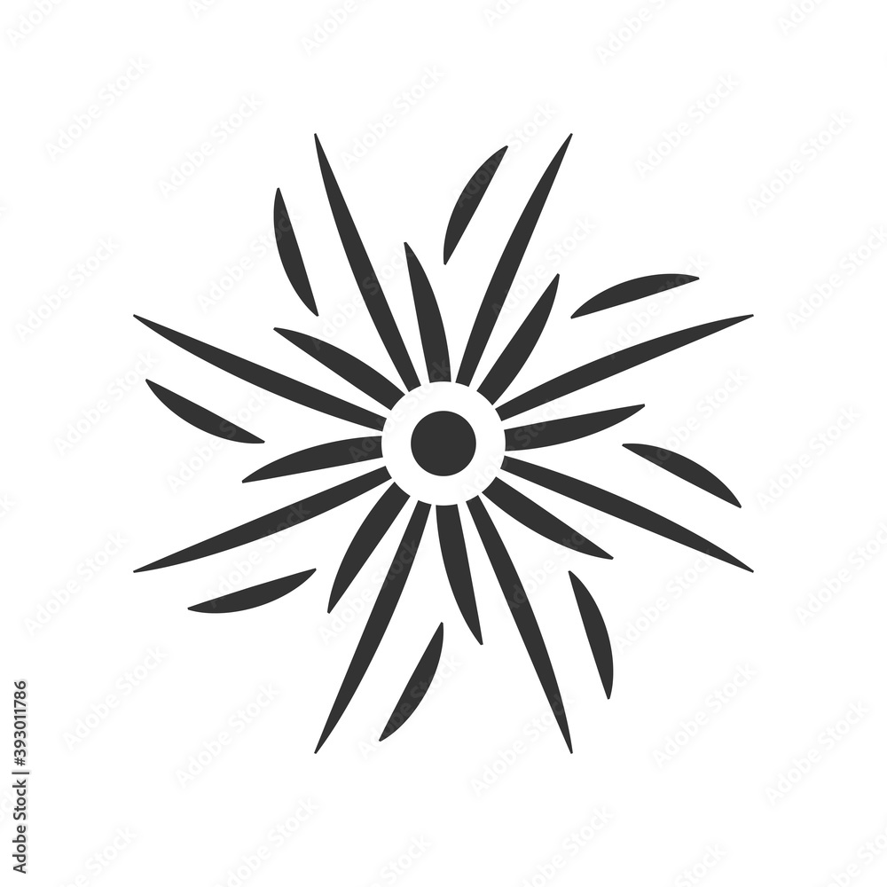 New Year's fireworks or firecrackers logo design New Year's fireworks or firecrackers logo design