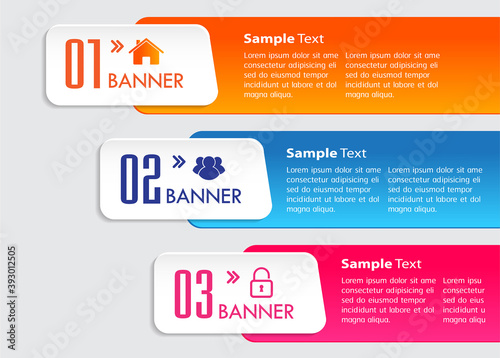 modern text box template, banner Infographics