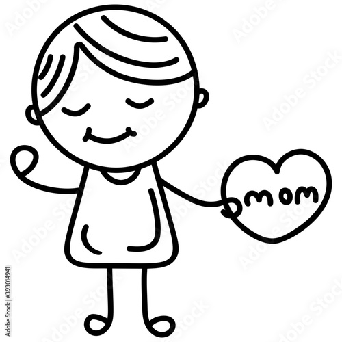 Loving Baby Vector 