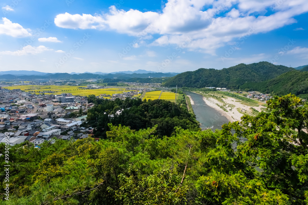岐阜県 美濃市 小倉公園展望台からの眺め