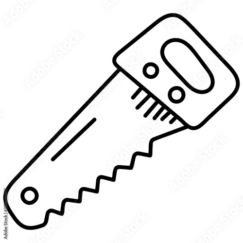 Carpenter Saw Vector 
