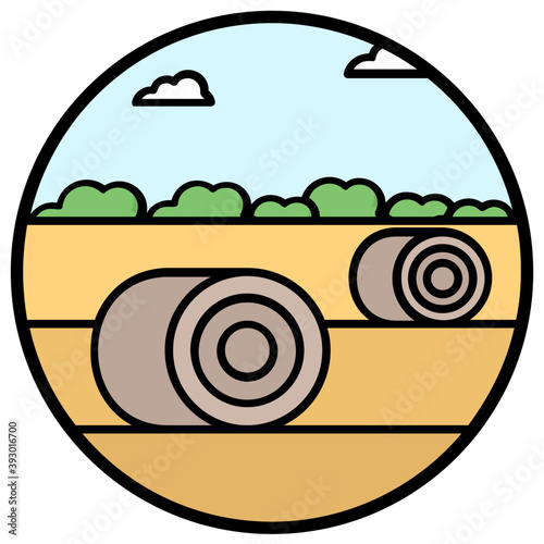 Hay Bales Vector 