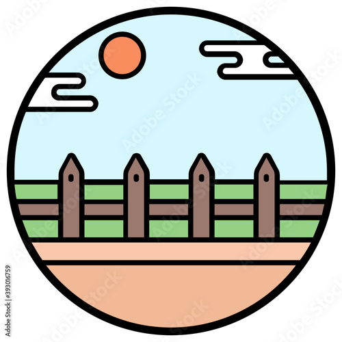 Yard Fence Vector 