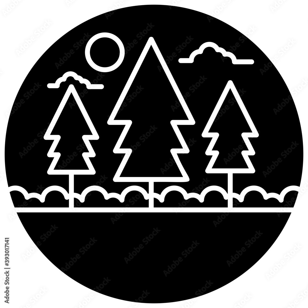 Solid Forest Vector Solid Forest Vector