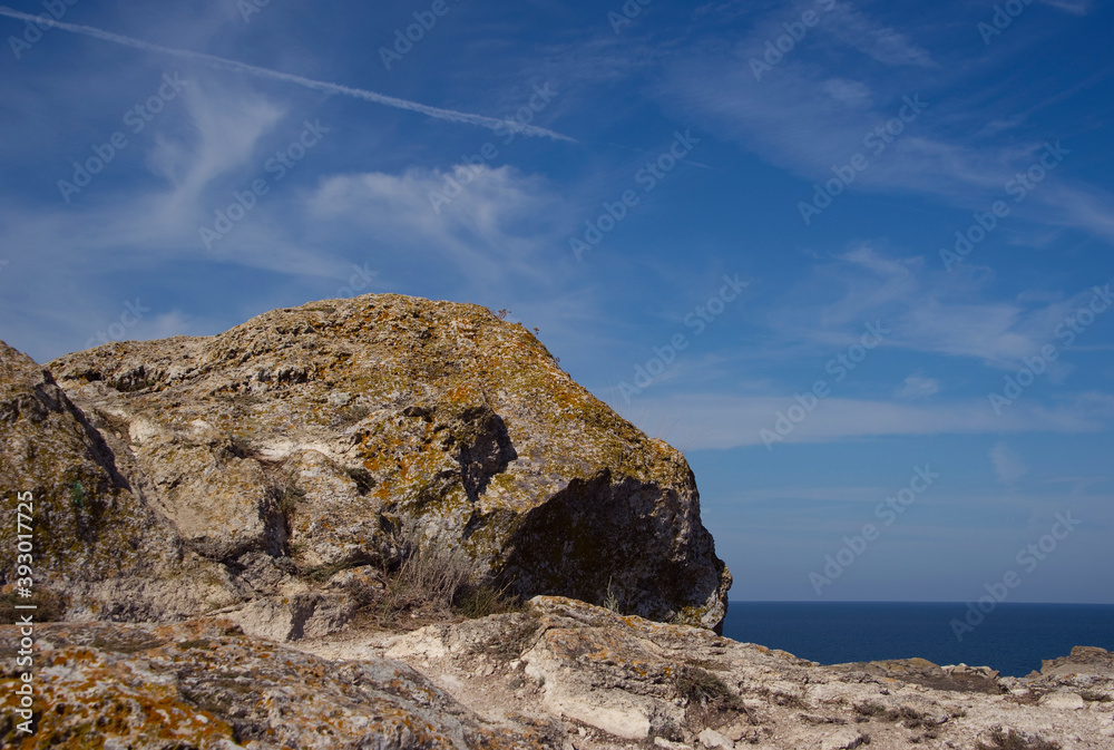 On the rocky shore of the Azov Sea. On the rocky shore of the Azov Sea.