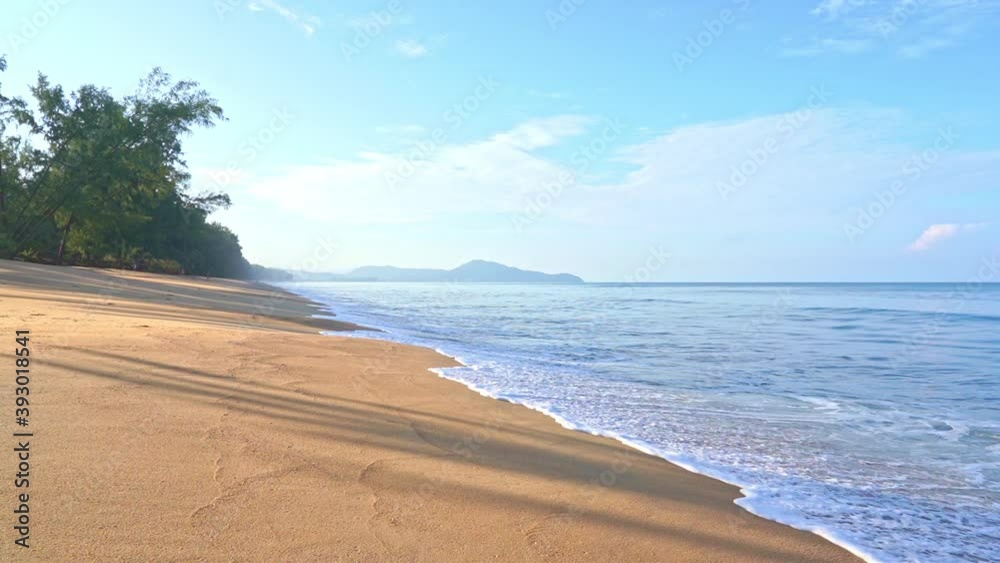 Pristine Beach, Warm Tropical Scene in Slow Motion Pristine Beach, Warm Tropical Scene in Slow Motion