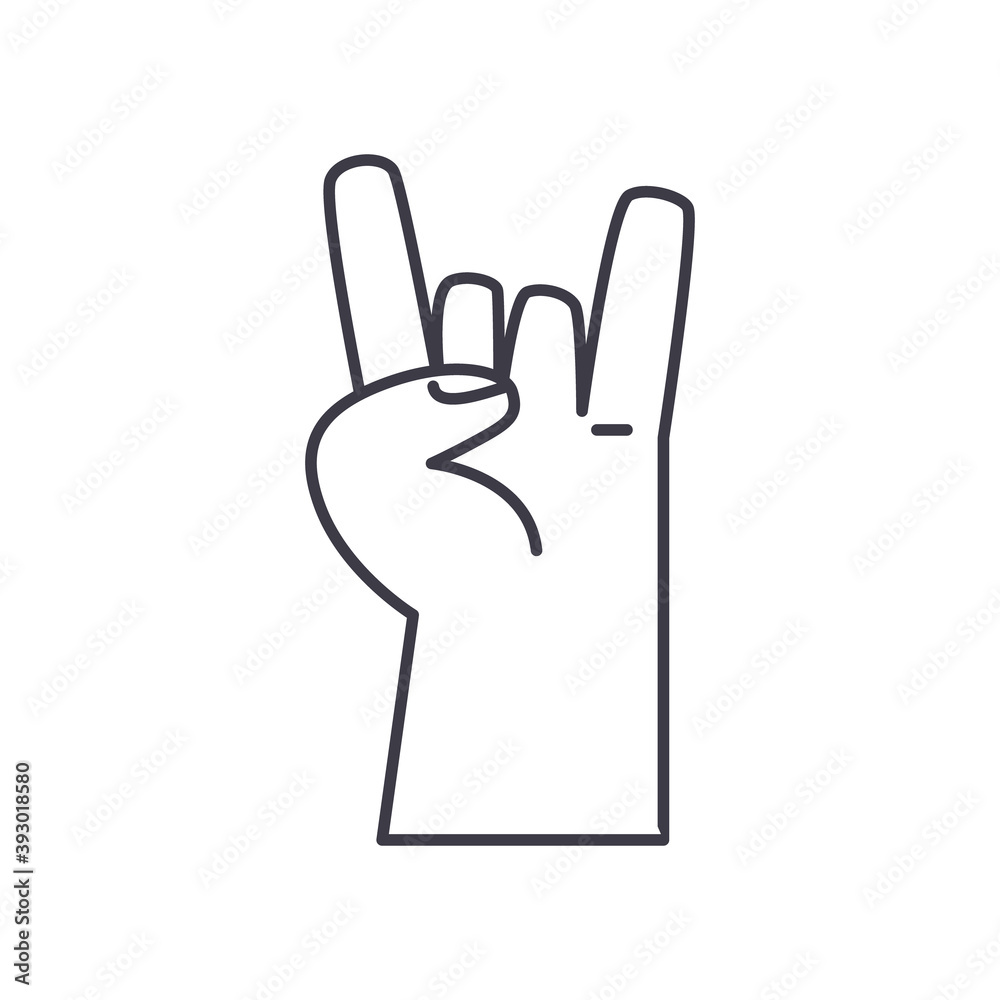 Rock symbol icon, linear isolated illustration, thin line vector, web design sign, outline concept symbol with editable stroke on white background. Rock symbol icon, linear isolated illustration, thin line vector, web design sign, outline concept symbol with editable stroke on white background.