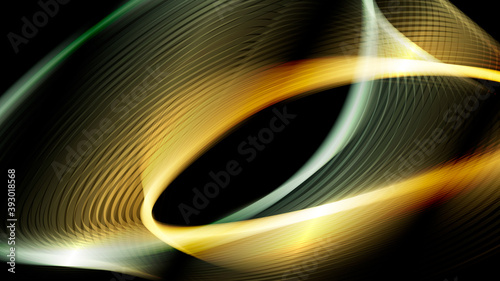 Vector design made of glowing lines composition
