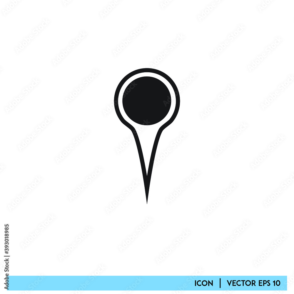 Icon vector graphic of mark point, mark location, good for template web app etc