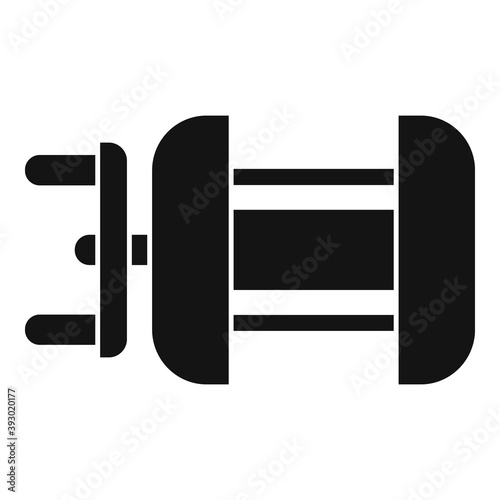 Extreme fishing reel icon. Simple illustration of extreme fishing reel vector icon for web design isolated on white background