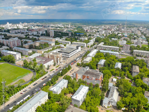 Aerial view of the city of Kirov (Russia)